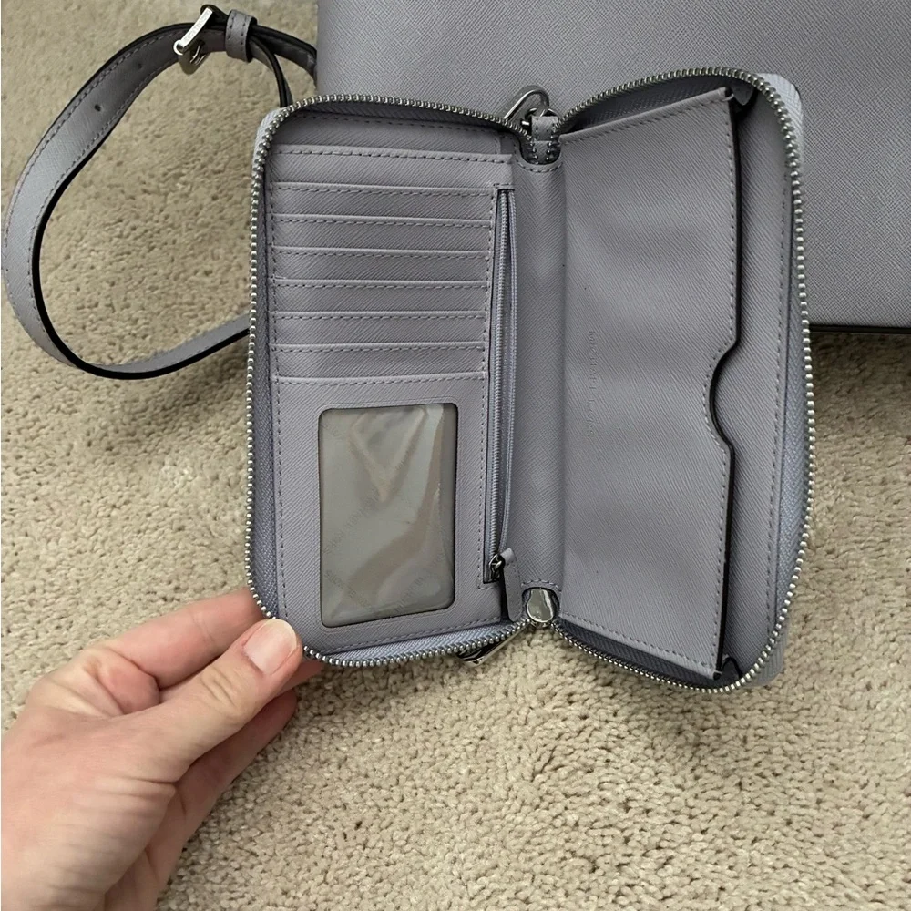 Michael Kors lavender Saffiano Leather Backpack with Matching Wallet - Picture 6 of 11